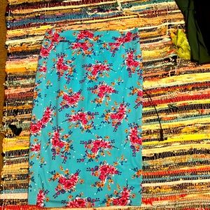 Pencil floral skirt